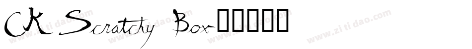 CK Scratchy Box字体转换